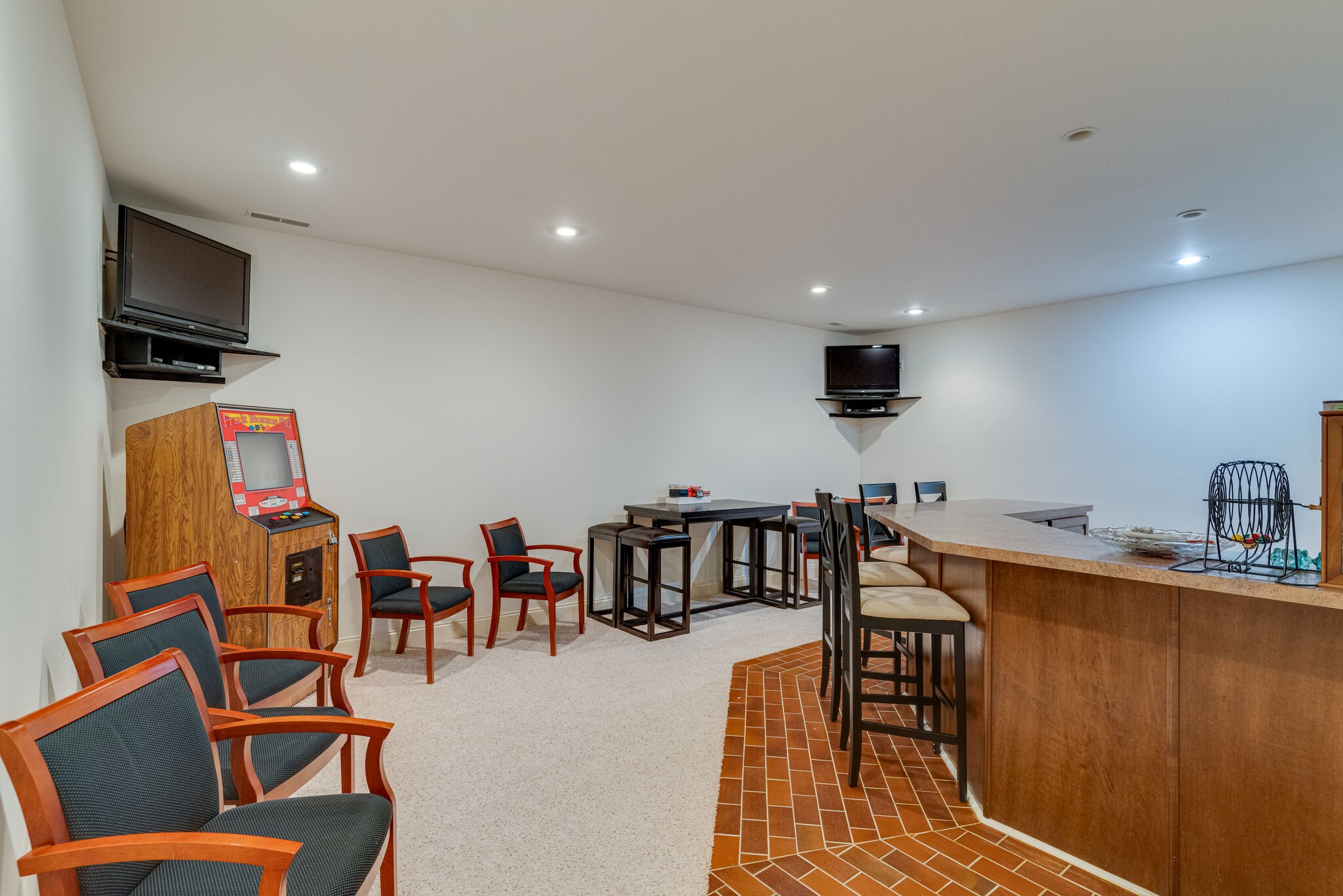 4664 New Cut Road Greenbrier, TN 37073 - Photo 71 of 87 a dining room with furniture and a flat screen tv