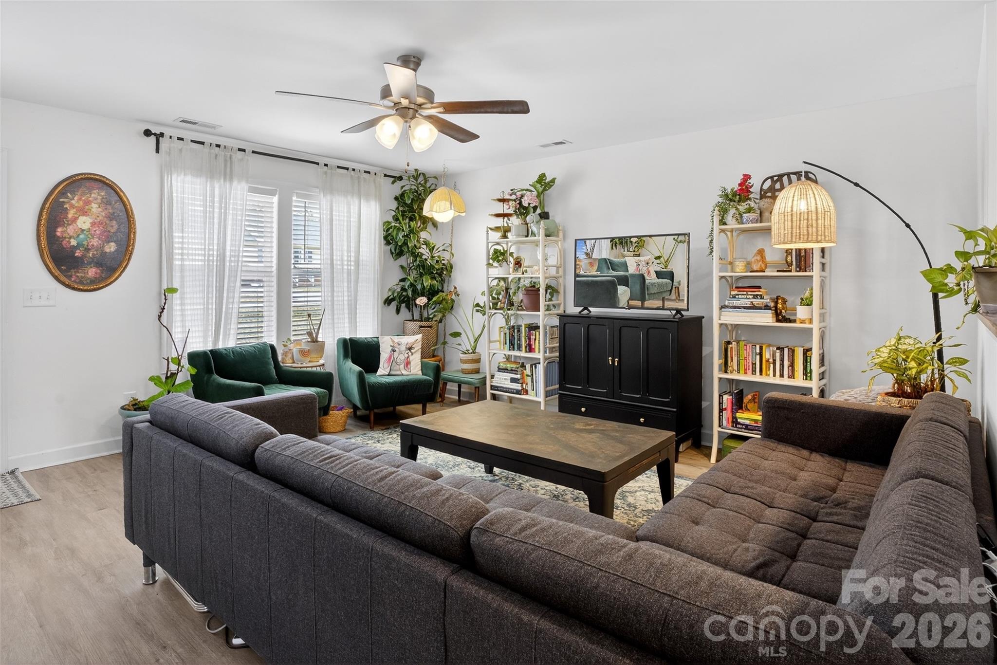 1526 Shepard Street Kannapolis, NC 28083 - Photo 8 of 40 a living room with furniture and a large window