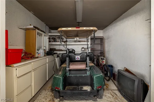 a room with storage and utility