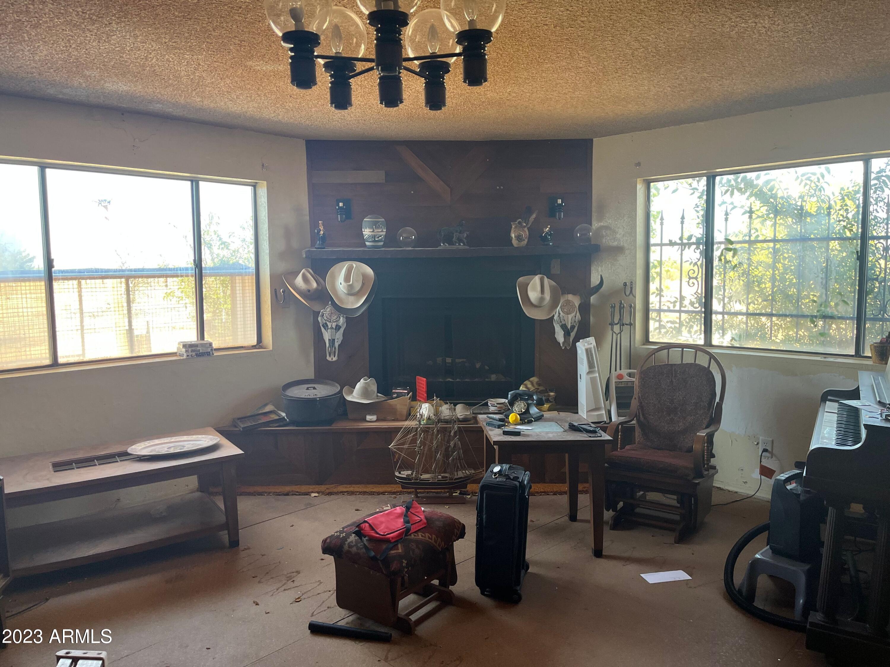3257 West Mustang Road Douglas, AZ 85607 - Photo 5 of 9 Living Room With Fire Place