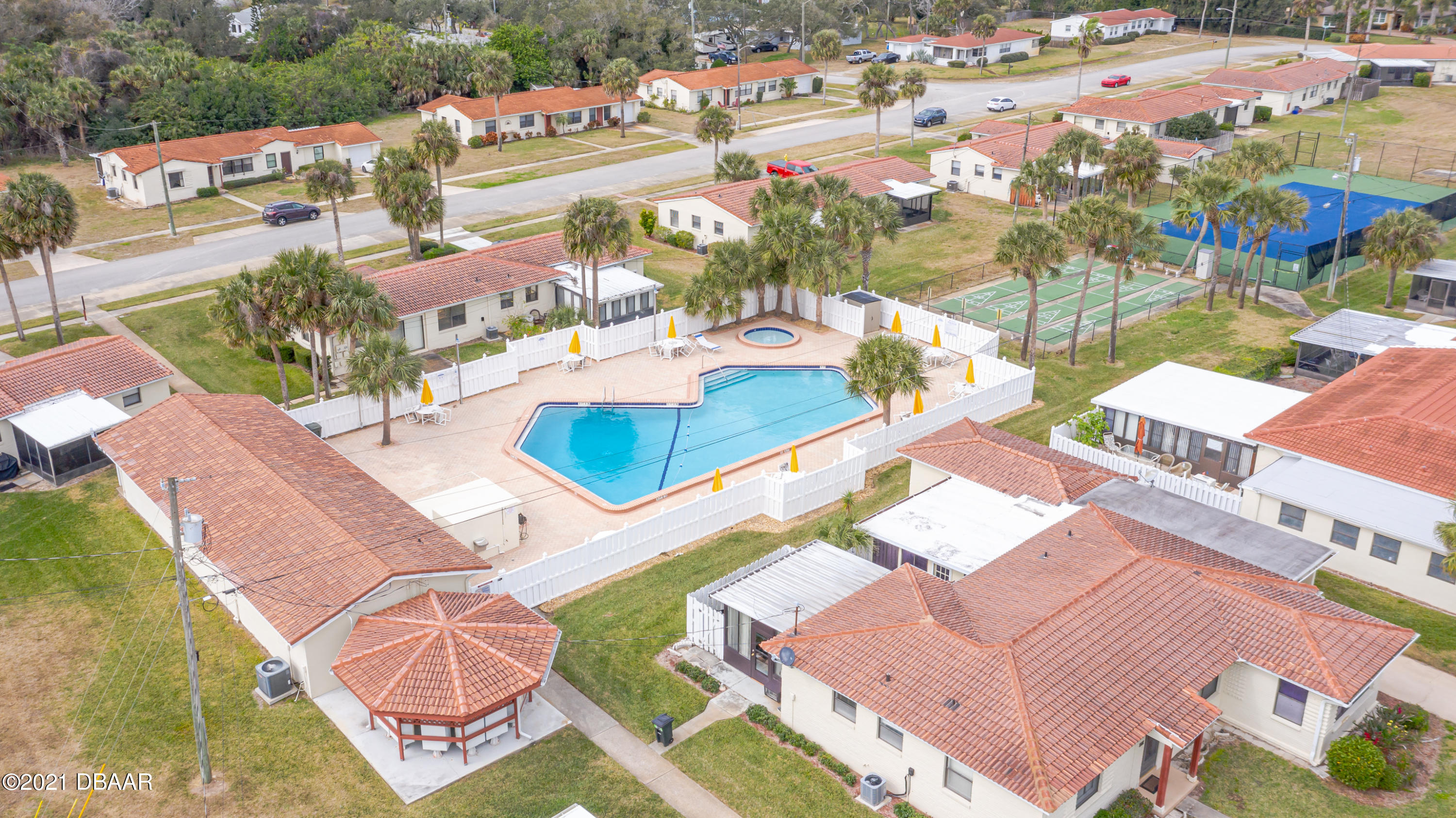 202 Northshore Drive, Unit B Ormond Beach, FL 32176 - Photo 25 of 25 an aerial view of residential houses with outdoor space