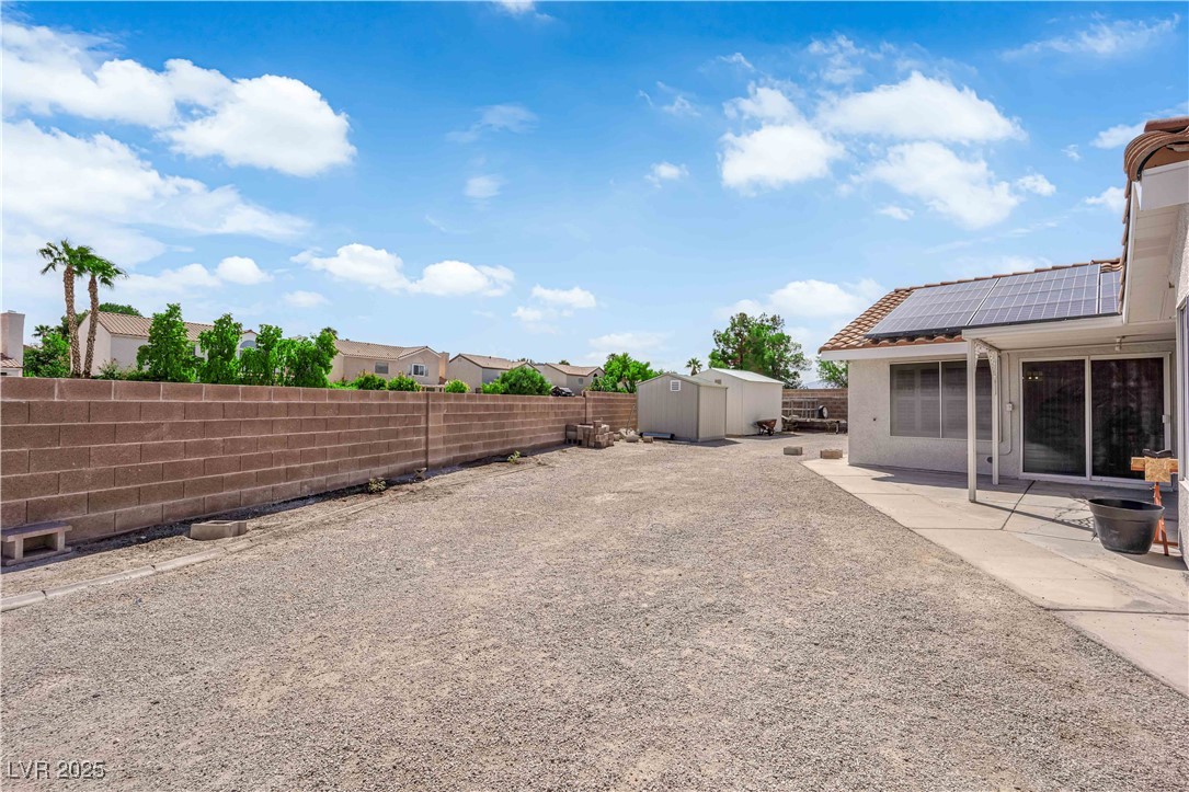 1637 East Robindale Road Las Vegas, NV 89123 - Photo 42 of 45 Wall backs up to a wash. No rear neighbors!