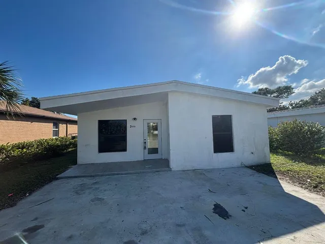 a view of a porch with a fireplace