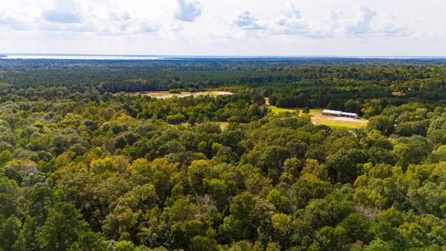 a view of a lake with a mountain