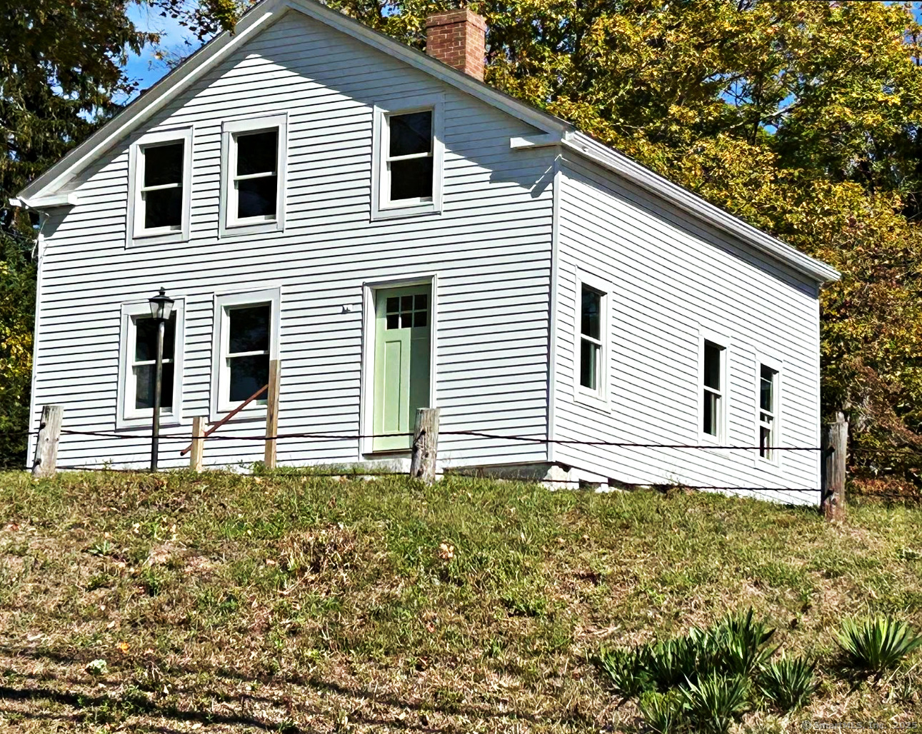 a house with a small garden