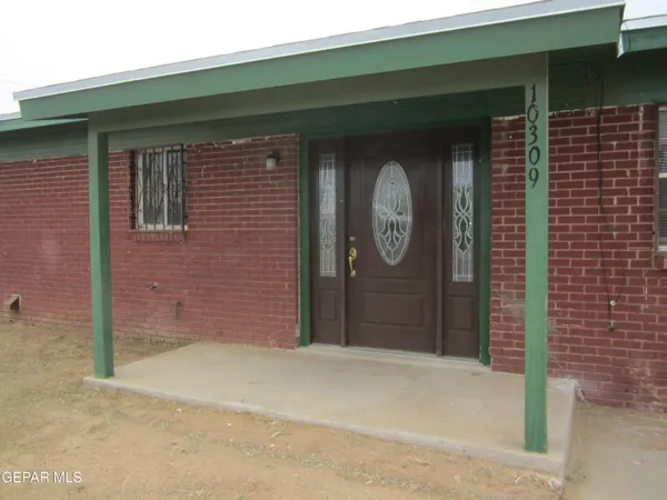 a front view of a house