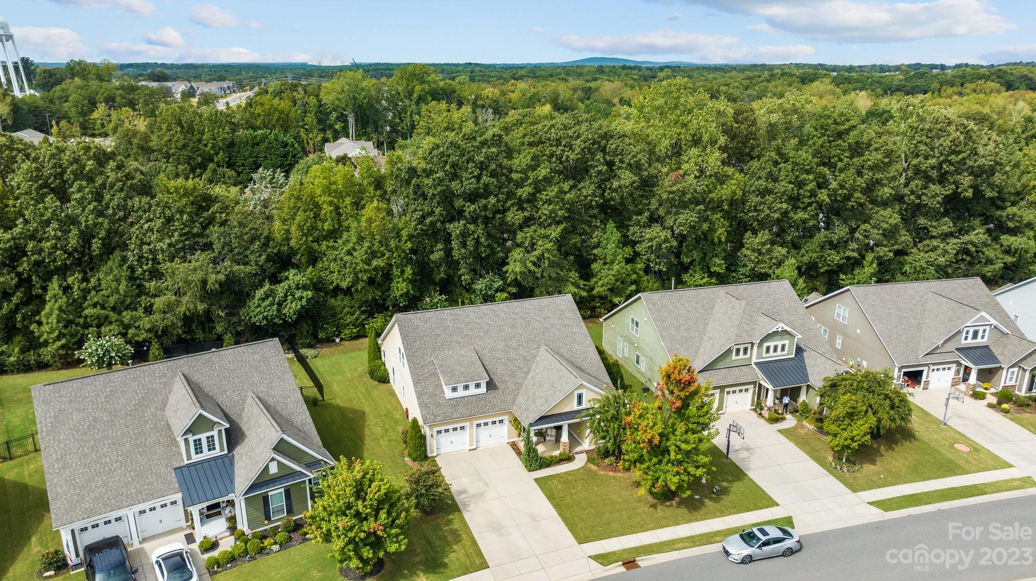 141 Hawks Creek Parkway Fort Mill, SC 29708 - Photo 38 of 44 an aerial view of a house with garden space and street view