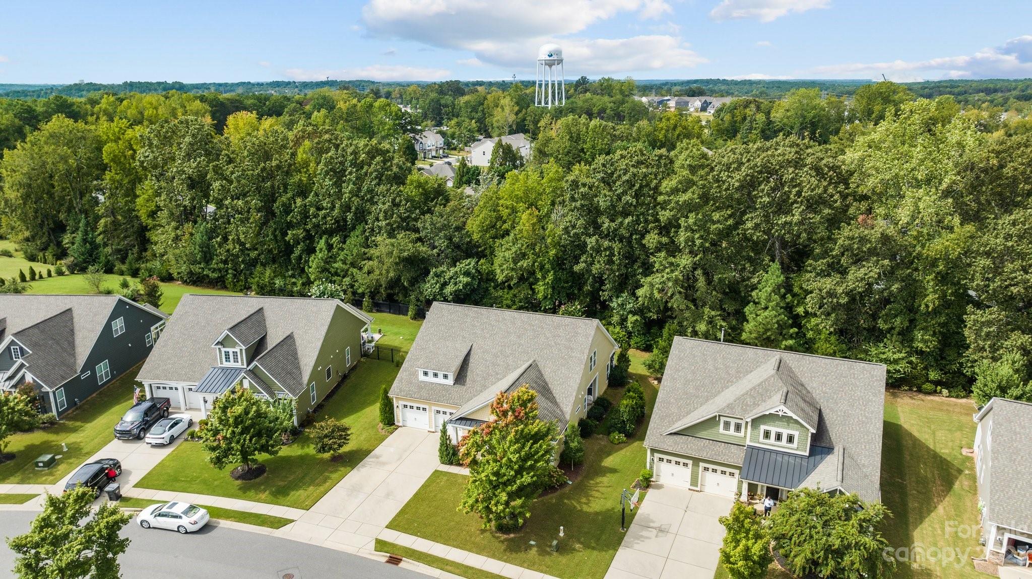 141 Hawks Creek Parkway Fort Mill, SC 29708 - Photo 39 of 44 an aerial view of a house with garden space and street view