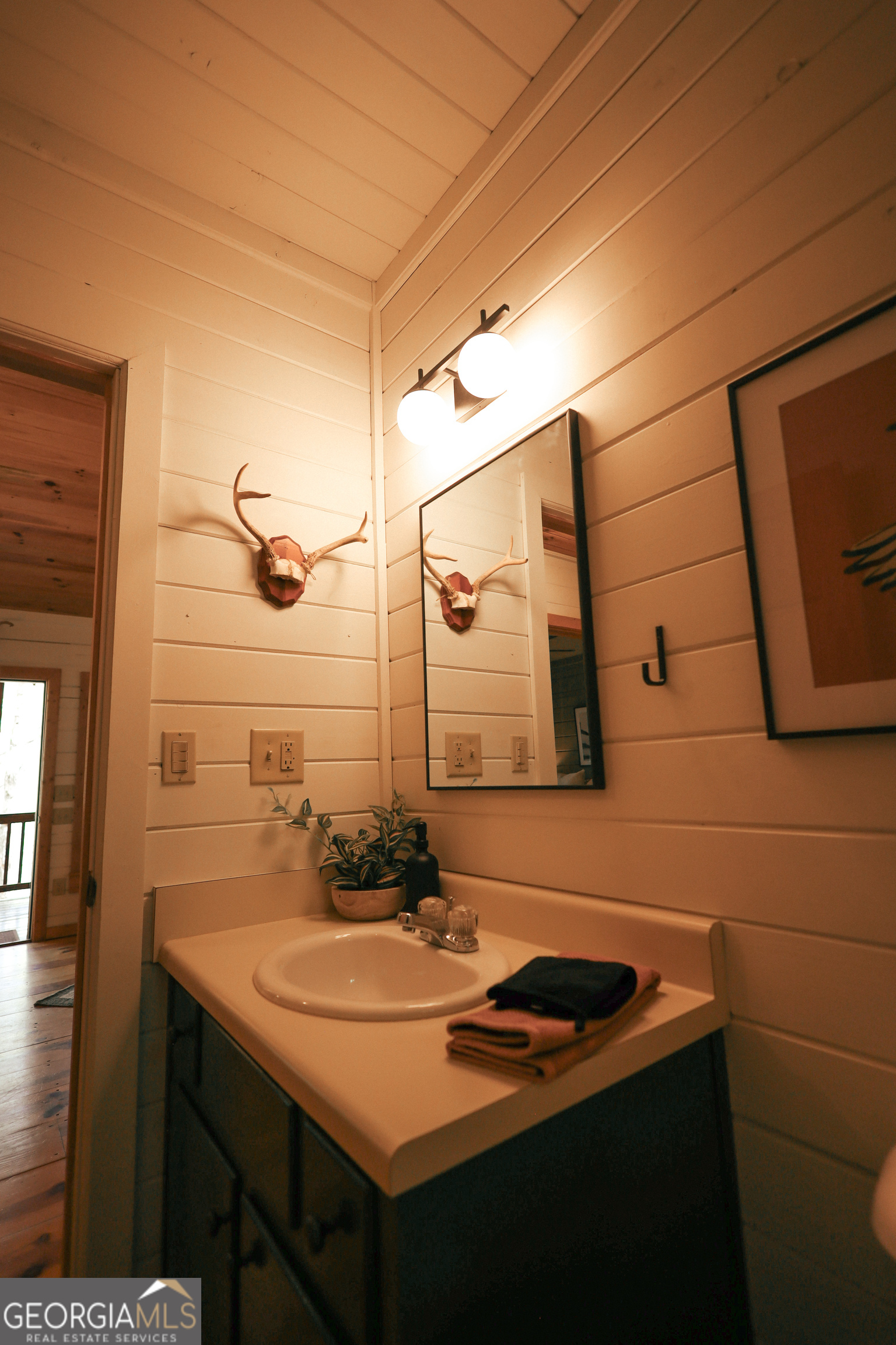 7 Ascherman Court Blue Ridge, GA 30513 - Photo 33 of 41 a bathroom with a sink and a mirror