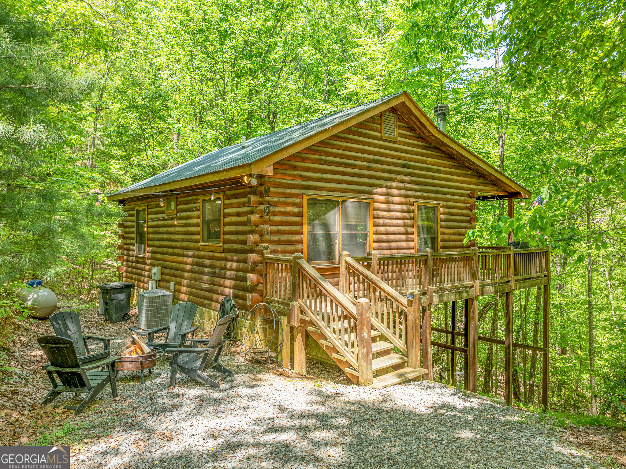 7 Ascherman Court Blue Ridge, GA 30513 - Photo 40 of 41 a view of a house with a backyard