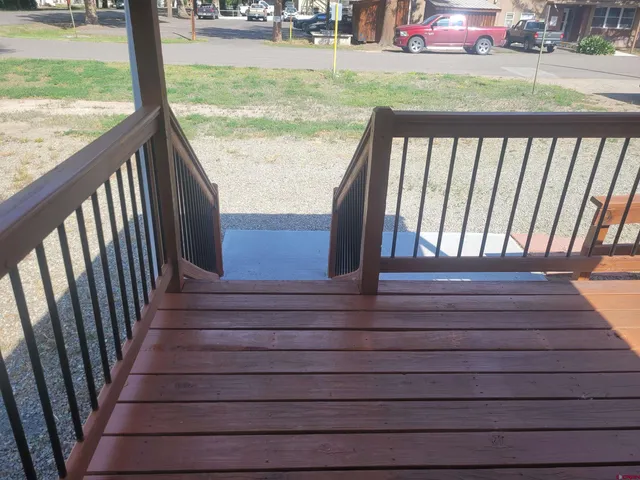 a house view with a garden