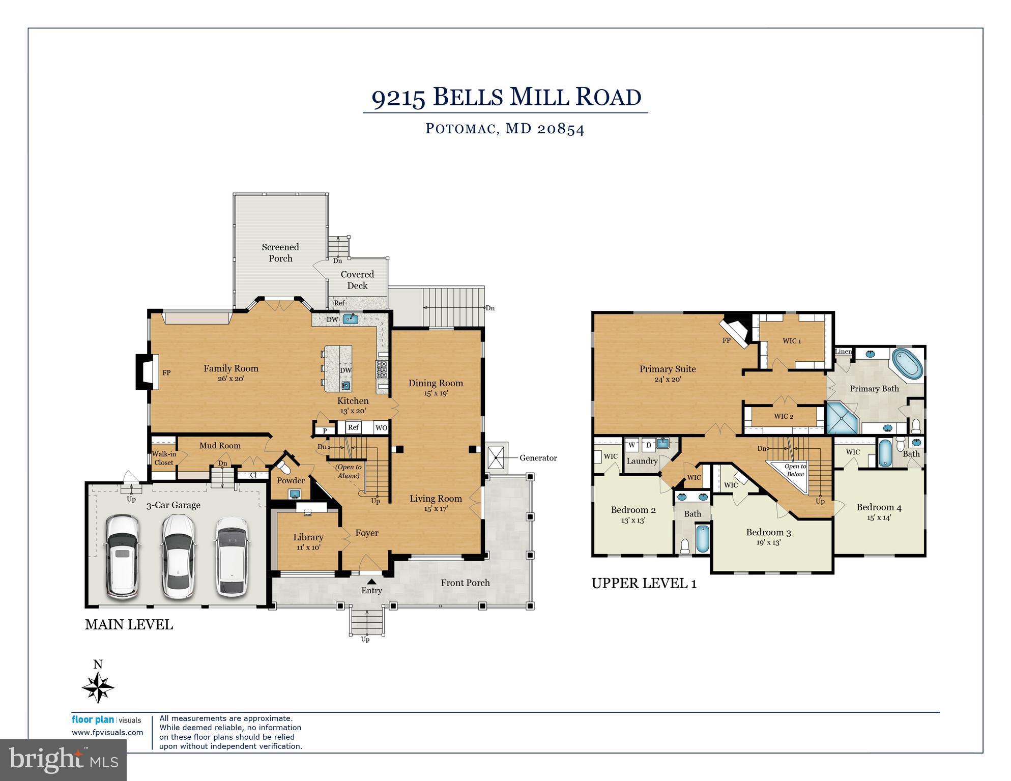 9215 Bells Mill Road Potomac, MD 20854 - Photo 33 of 35 Main Level and Upper Level 1