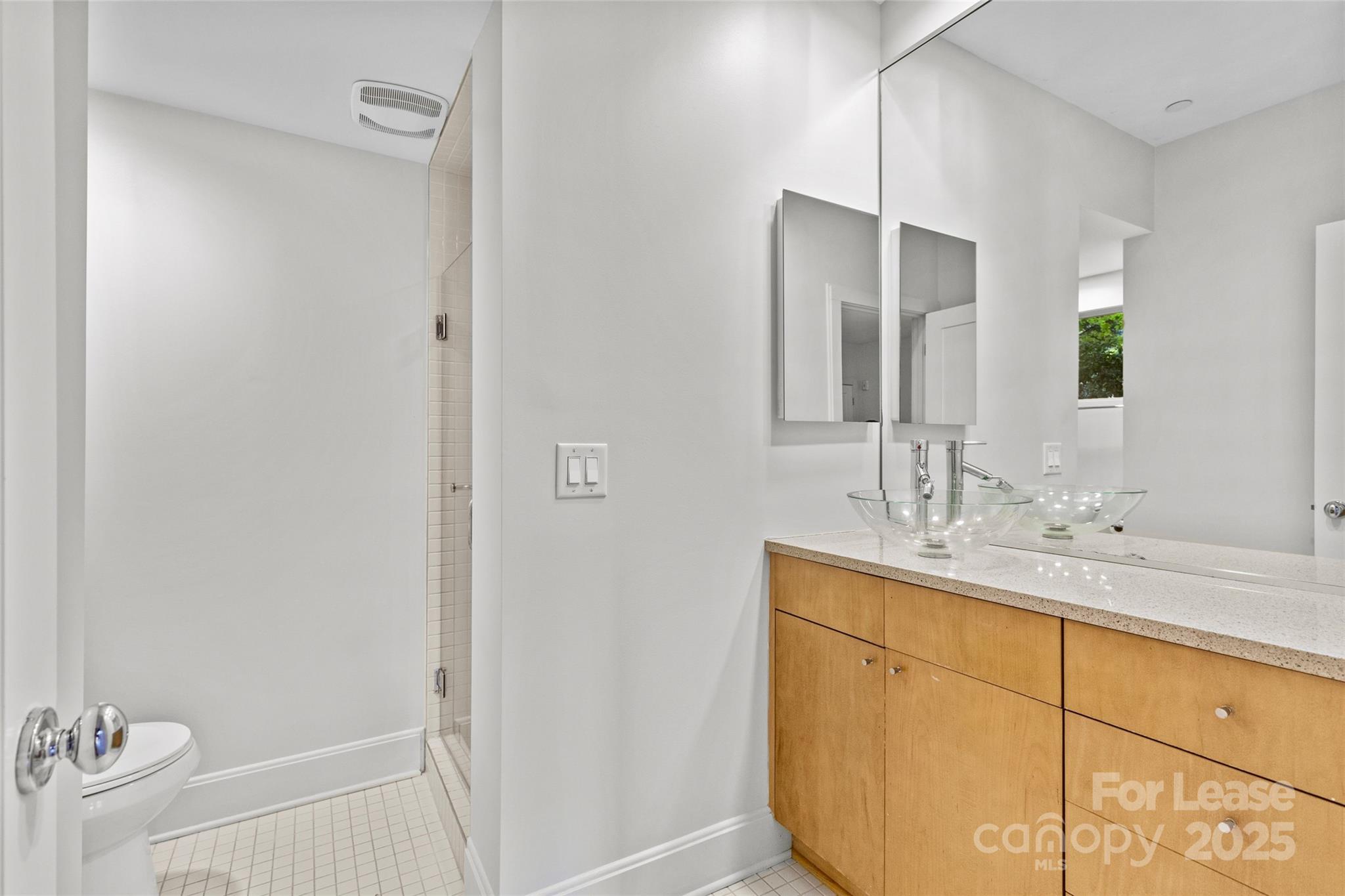 420 Queens Road, Unit 7 Charlotte, NC 28207 - Photo 22 of 46 a bathroom with a sink and a mirror