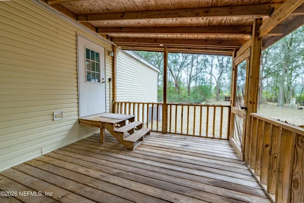 a house view with a seating space