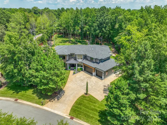 a house view with a garden space