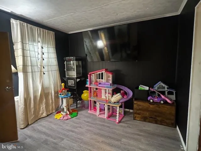 a view of play room with toys and toys