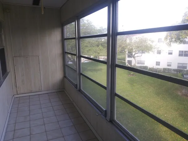 a view of a room with window