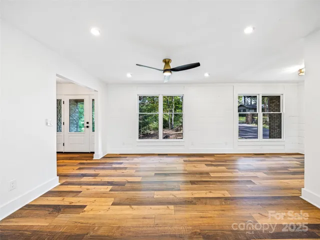 a view of a living room and a window