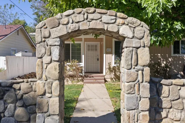 a front view of a house