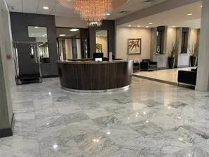 a room with table soccer and painting on the wall