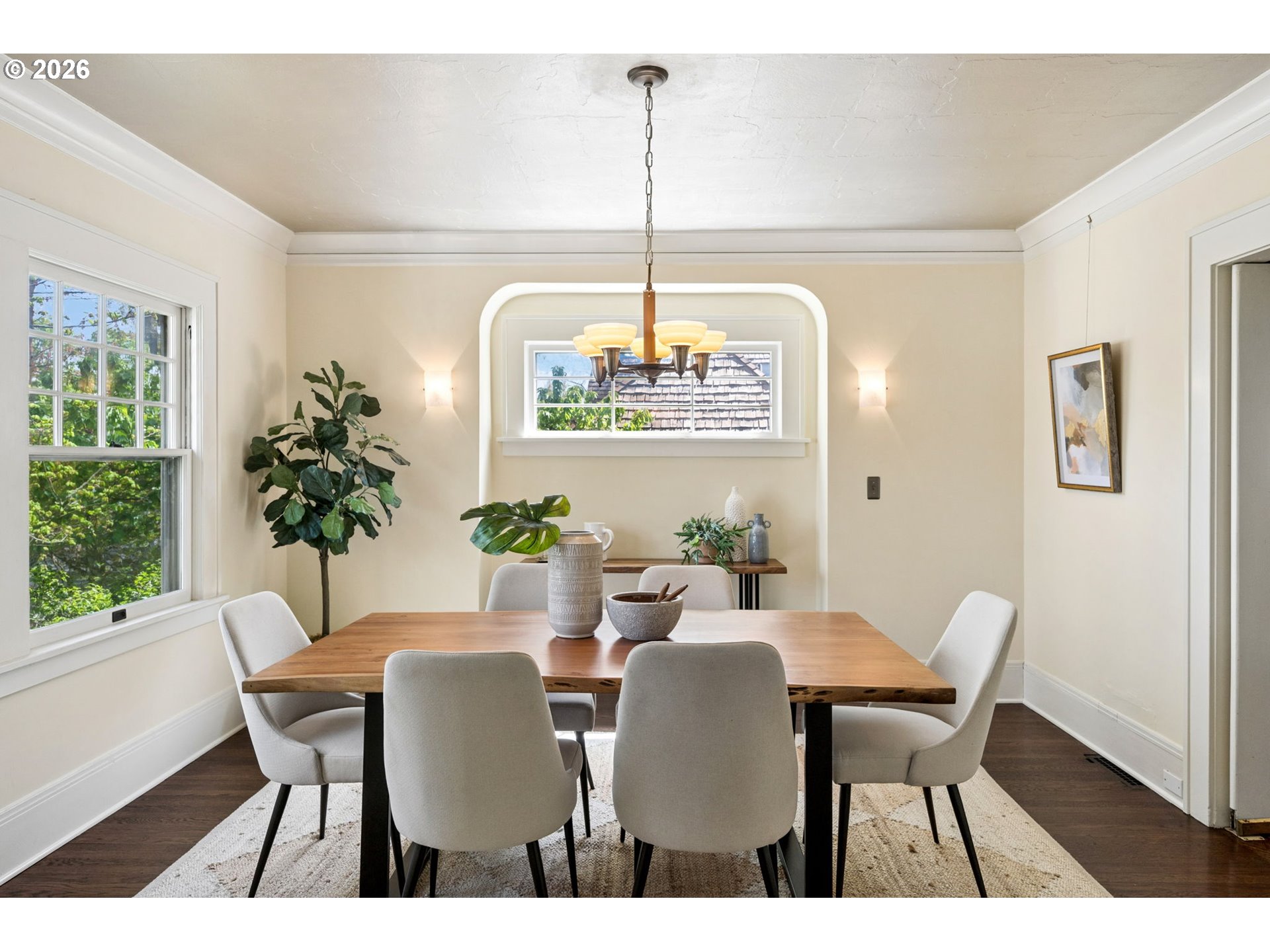 3434 Northeast Peerless Place Portland, OR 97232 - Photo 11 of 40 a view of a dining room with furniture window and outside view