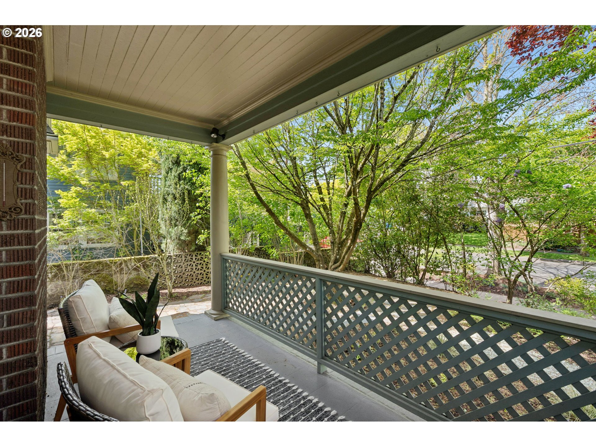 3434 Northeast Peerless Place Portland, OR 97232 - Photo 33 of 40 a view of balcony with couch