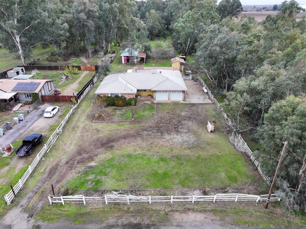 3421 County Road 88C Dunnigan, CA 95937 - Photo 20 of 22 an aerial view of a house with a yard basket ball court and outdoor seating