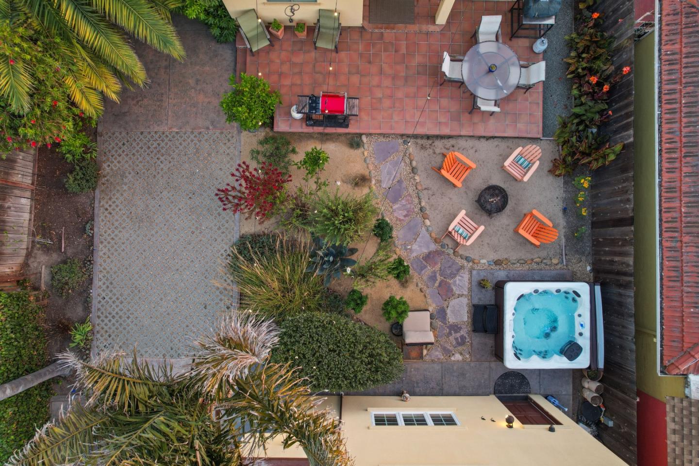 116 Monterey Street Santa Cruz, CA 95060 - Photo 9 of 61 an aerial view of a house with a yard and a garden