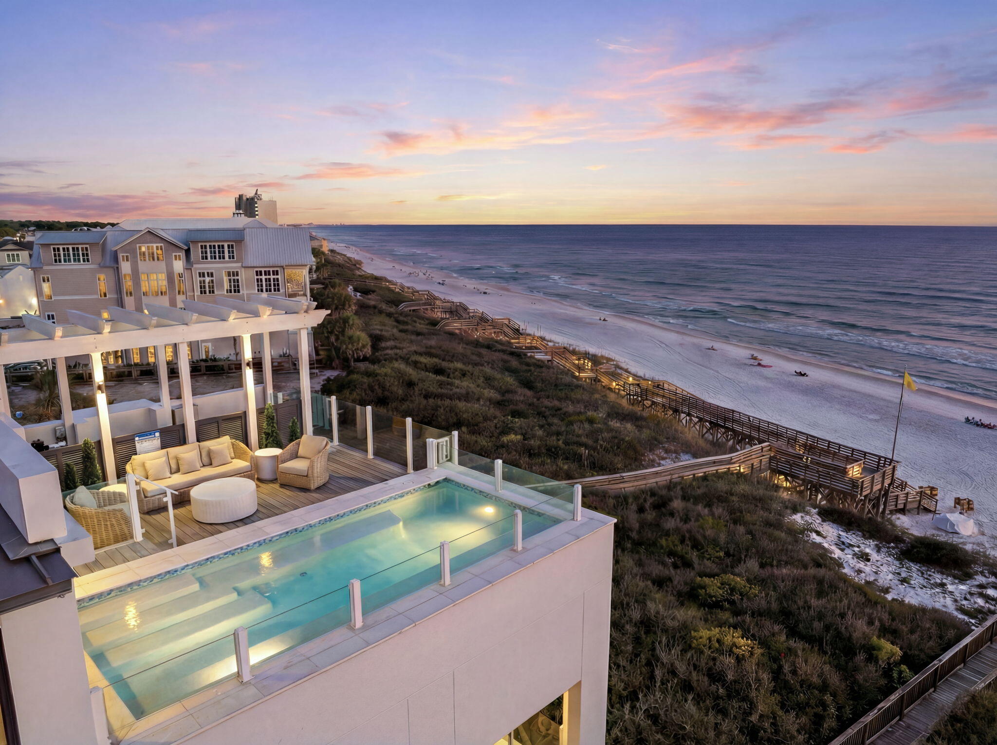 Image #1 | Rooftop pool and Gulf sunset