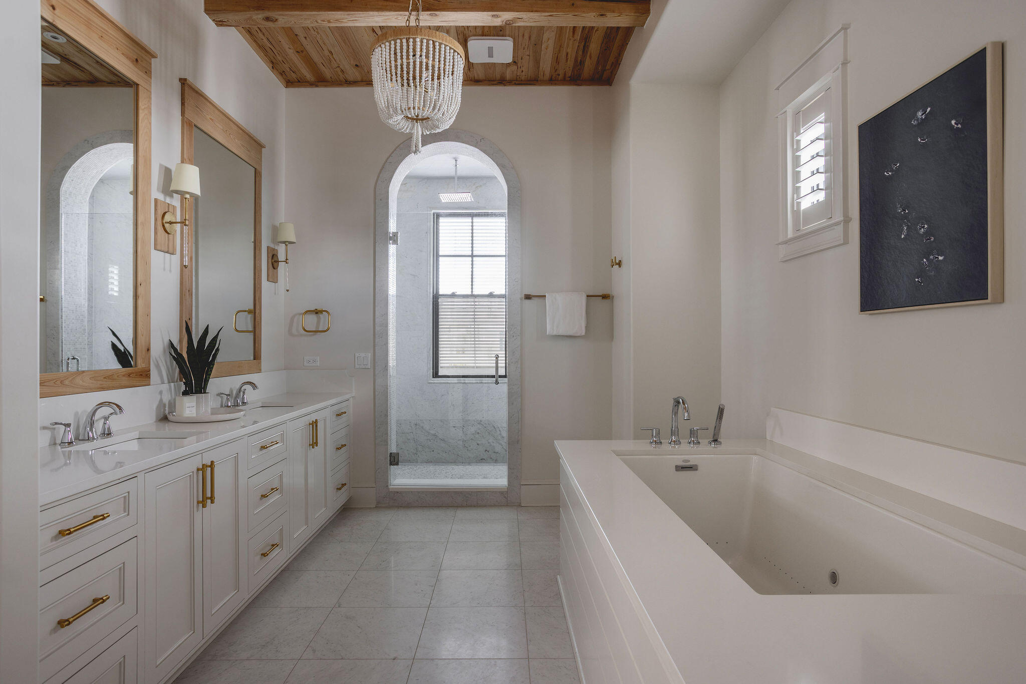 41 Sea Walk Circle Santa Rosa Beach, FL 32459 - Photo 18 of 26 Image #18 | Primary bathroom with marble