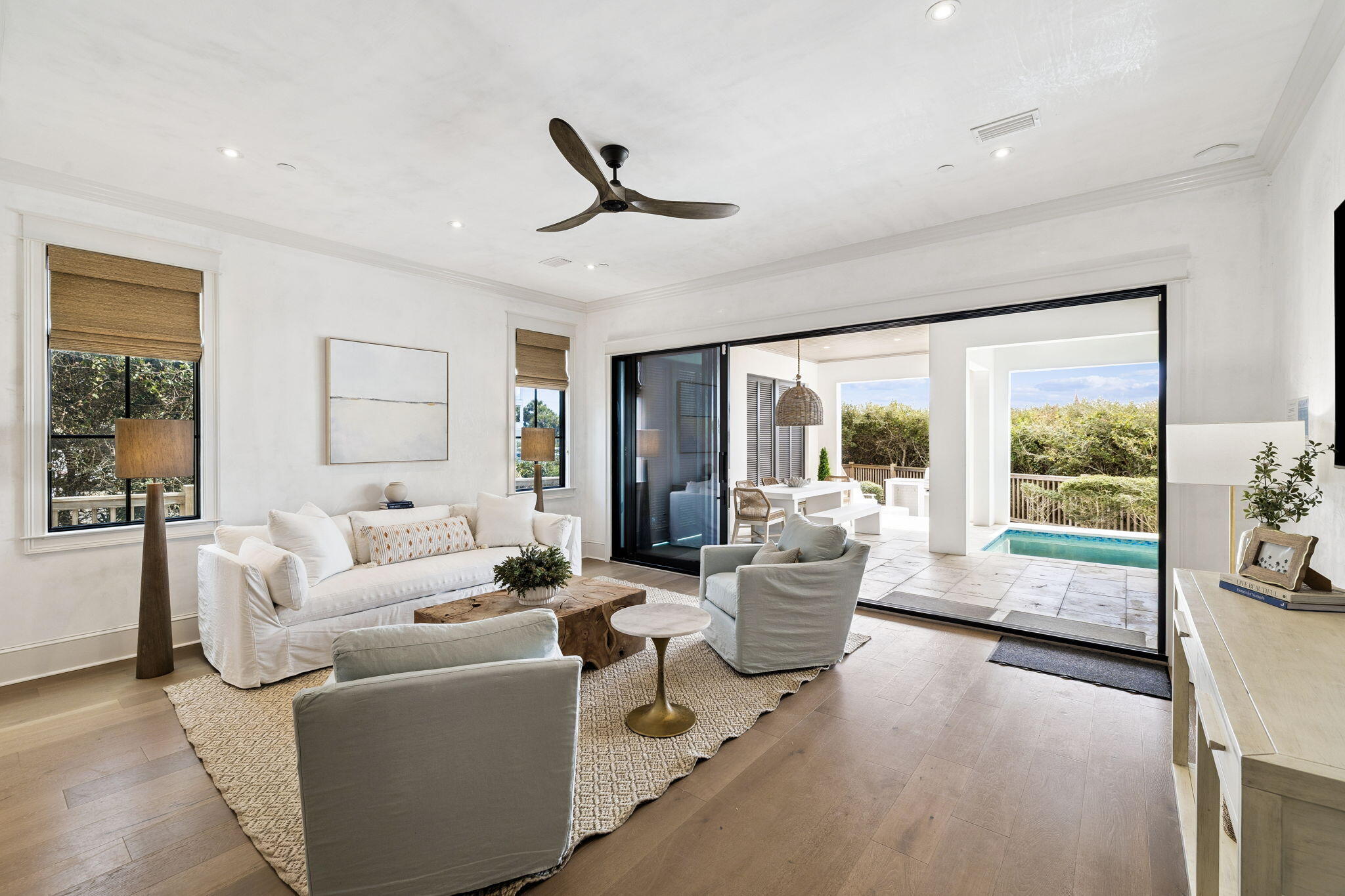 41 Sea Walk Circle Santa Rosa Beach, FL 32459 - Photo 8 of 26 Image #8 | Living room opening to privat