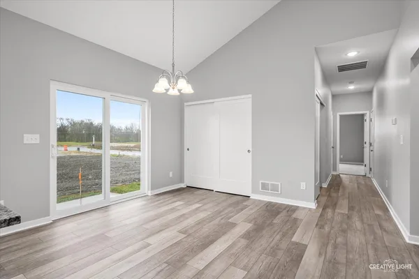 a view of livingroom with hardwood floor and window