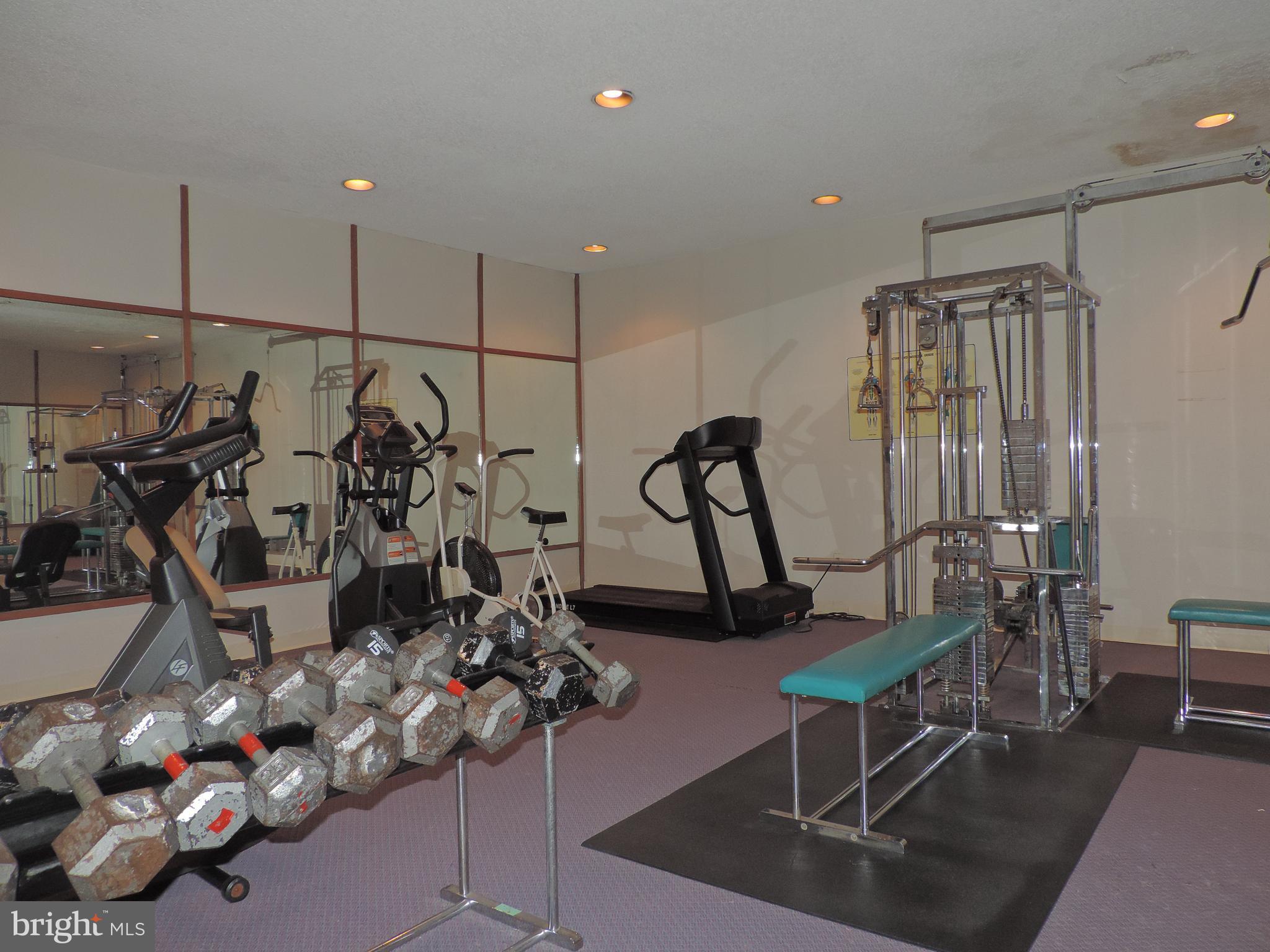 6101 Edsall Road, Unit 1706 Alexandria, VA 22304 - Photo 30 of 40 a view of a room with gym equipment