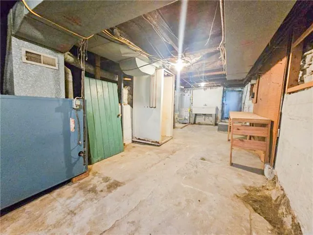 a view of storage and utility room