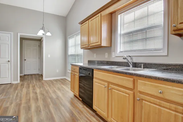 a view of small space with racks on the wall