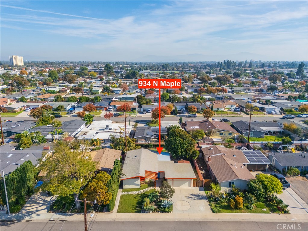 934 North Maple Street Anaheim, CA 92801 - Photo 44 of 47 an aerial view of a city