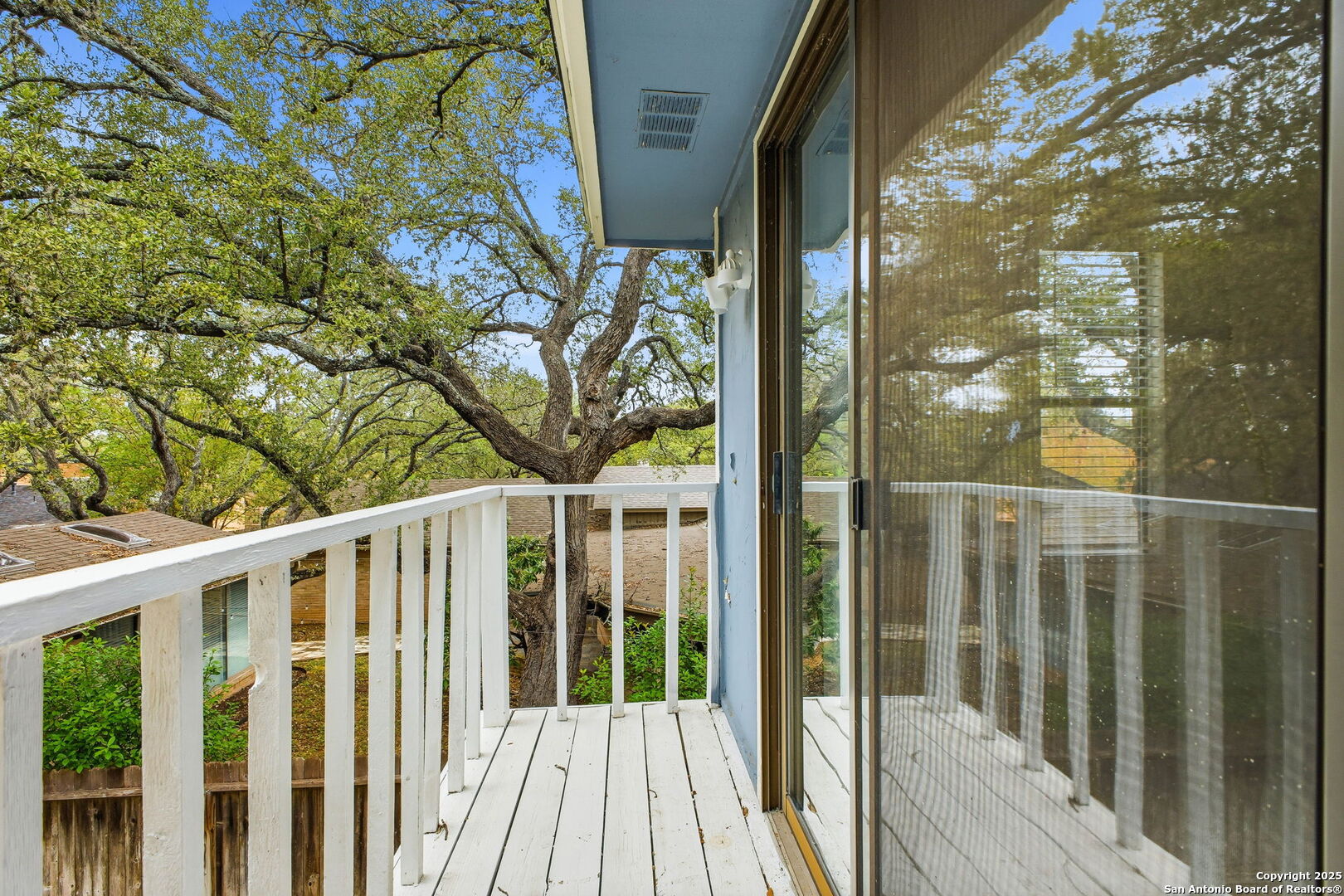13123 Hunters Spring San Antonio, TX 78230 - Photo 30 of 42 a view of a balcony with wooden floor