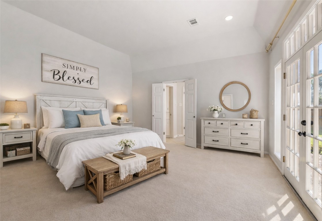 25722 Overlake Drive Spring, TX 77380 - Photo 23 of 50 The private primary bedroom offers a serene and inviting atmosphere with fresh neutral paint.