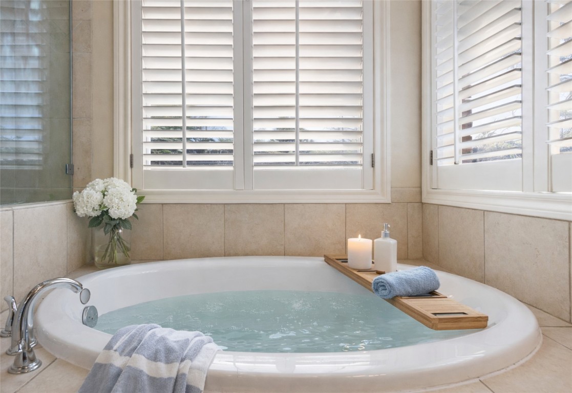 25722 Overlake Drive Spring, TX 77380 - Photo 29 of 50 Enjoy a spa-like experience and escape your troubles in the oversized soaking tub.