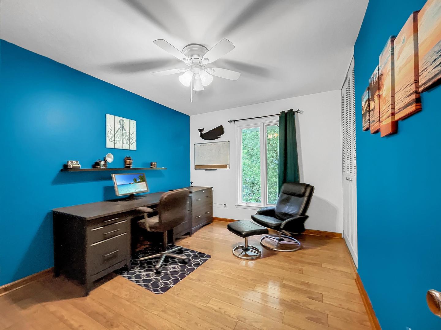 25 Aldon Road Montgomery, IL 60538 - Photo 16 of 38 a work room with furniture and wooden floor