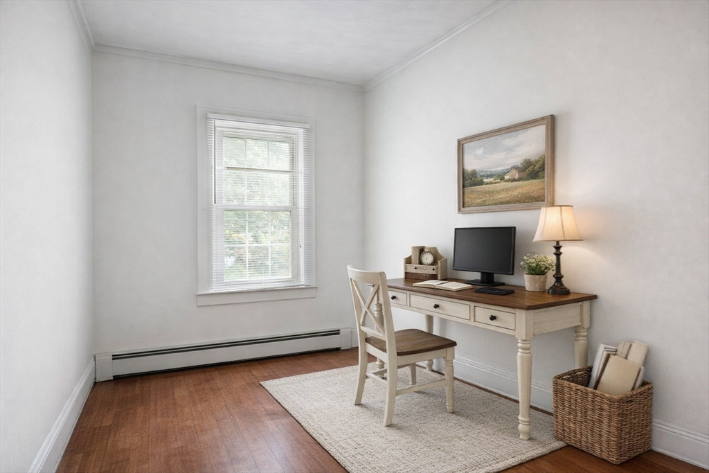 4 Townsend Street Pepperell, MA 01463 - Photo 20 of 27 a view of a workspace with furniture and a window
