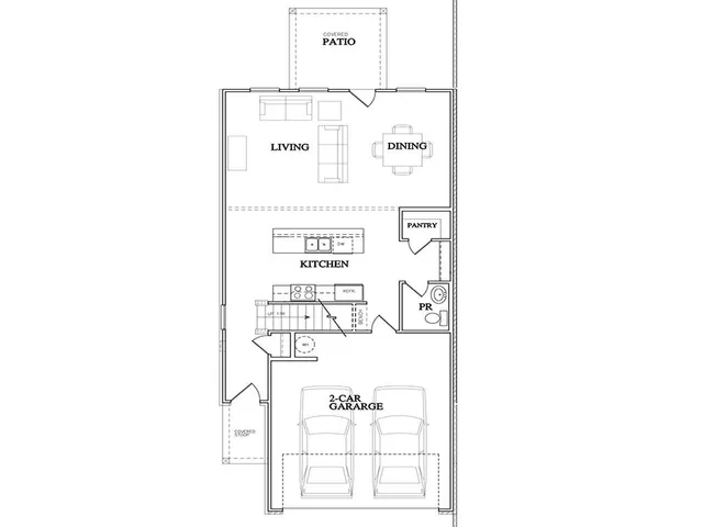 a picture of a bench in front of a wall