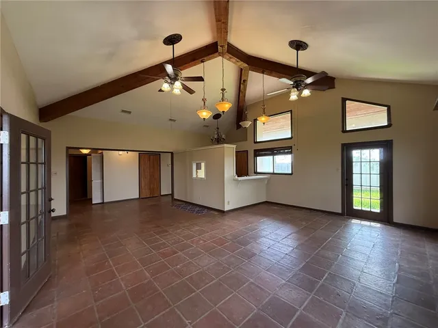 a view of a livingroom with a fireplace