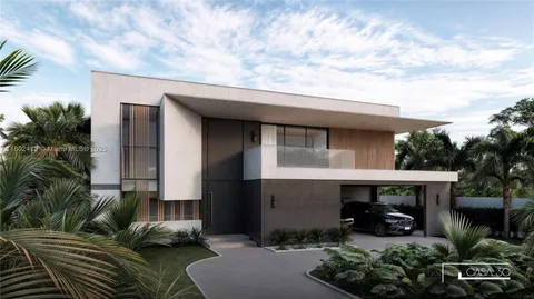 a view of a building with sitting area and garden