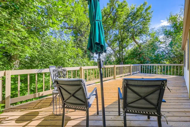 a house view with a seating space