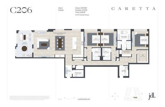 $2,550,000 | 1011 U.S. Highway 1, Unit C206, Juno Beach, FL 33408