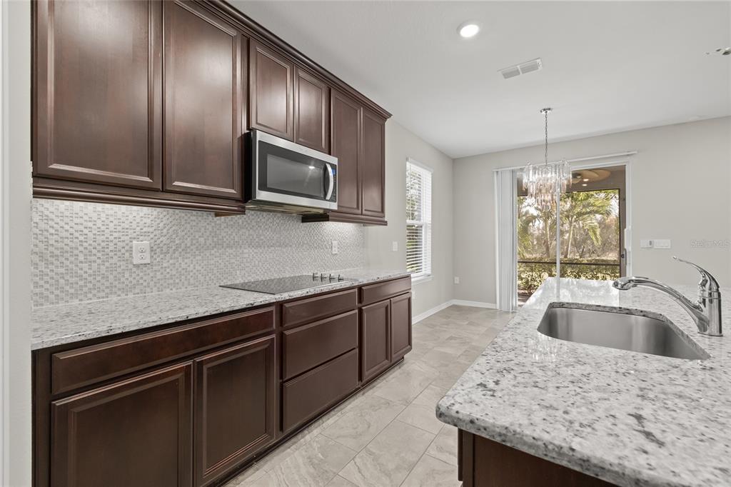 12556 Ryegrass Loop Parrish, FL 34219 - Photo 18 of 49 a kitchen with granite countertop stainless steel appliances and sink