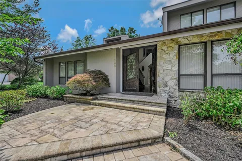 a front view of a house