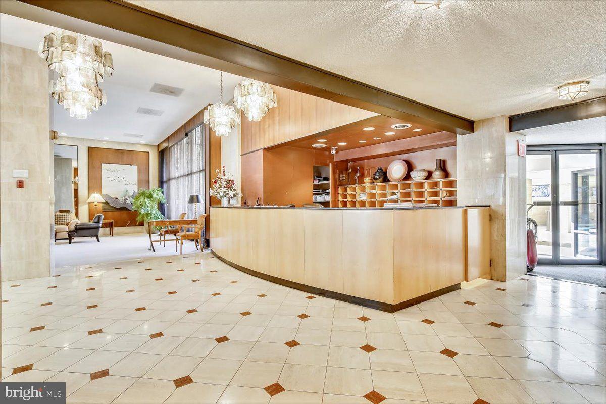 800 25th Street Northwest, Unit 504 Washington, DC 20037 - Photo 4 of 52 Elegant lobby with stylish decor.