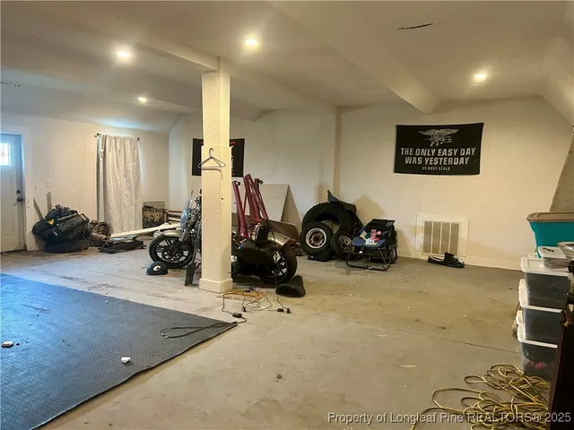 a room with storage and utility